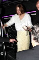 EMMA STONE Arrives at Chateau Marmont Hotel After Golden Globe Awards in Los Angeles 01/11/2026