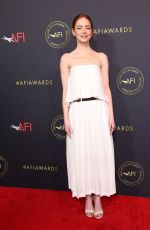 EMMA STONE at AFI Awards 2025 at Four Seasons Hotel in Beverly Hills 01/09/2026