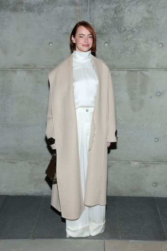 EMMA STONE at Louis Vuitton and W Magazine’s Intimate Awards Season Dinner in Beverly Hills 01/08/2026