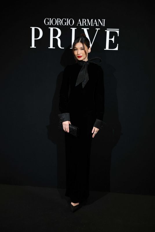 GEMMA CHAN at Giorgio Armani Prive Haute Couture Week Spring/Summer 2026 Show at Paris Fashion Week 01/27/2026
