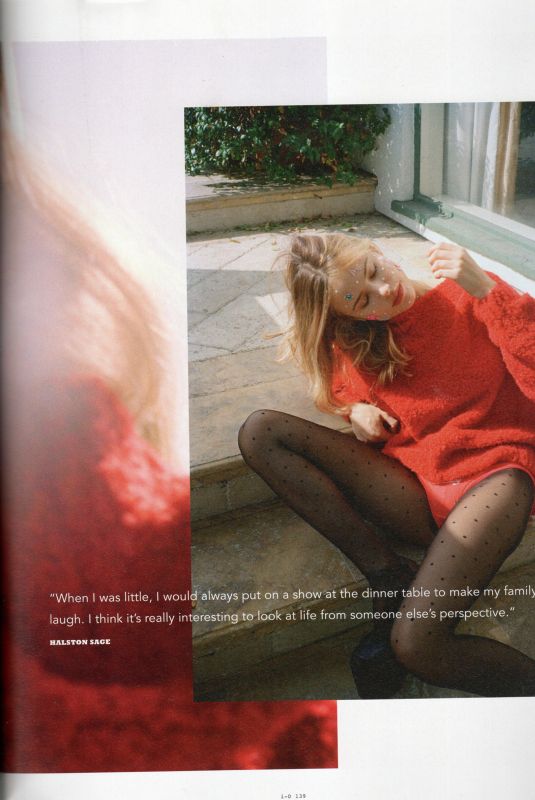 HALSTON SAGE for I -D Magazine, Winter 2016