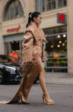 HEART EVANGELISTA Arrives at Ashi Studio Haute Couture Spring Summer 2026 Show at Paris Fashion Week 01/29/2026