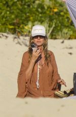 HEIDI KLUM in Bikini at a Beac in Saint Barthelemy 01/04/2026