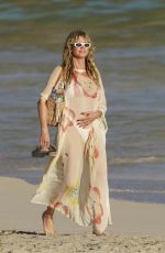 HEIDI KLUM Out at a Beach in St Barts 12/30/2025