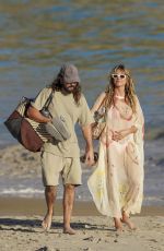 HEIDI KLUM Out at a Beach in St Barts 12/30/2025