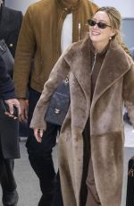 HILARY DUFF Arrives at Airport in Toronto 01/22/2026