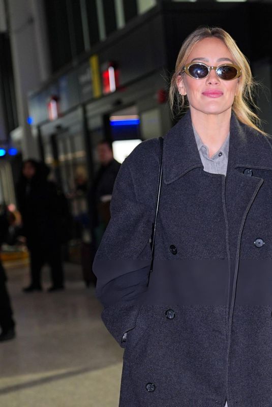 HILARY DUFF at Newark Liberty International Airport in New York City 01/28/2026