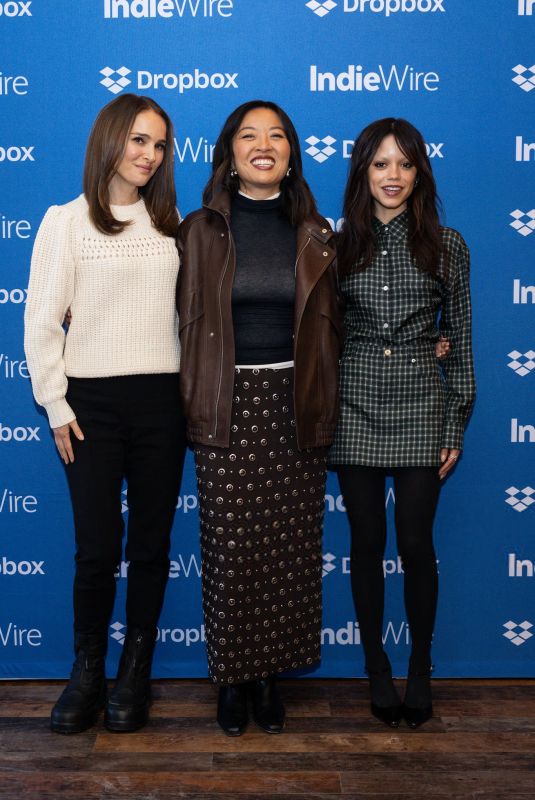 JENNA ORTEGA, NATALIE PORTMAN and CATHY YAN at IndieWire Studio in Park City 01/24/2026