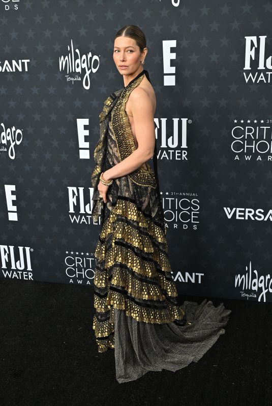 JESSICA BIEL at 31st Annual Critics Choice Awards in Santa Monica 01/04/2026