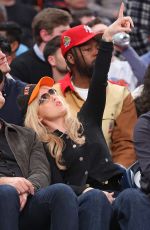 KATHRYN NEWTON at Los Angeles Clippers vs New York Knicks Game at Madison Square Garden in New York City 01/07/2026