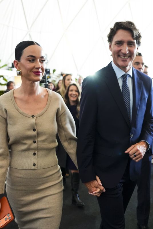 KATY PERRY and Former Prime Minister Justin Trudeau Katy Perry Leaves an Event at World Economic Forum in Switzerland 01/20/2026