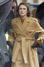 KEIRA KNIGHTLEY on the Set of Netflix Thriller Black Doves in London 01/20/2026