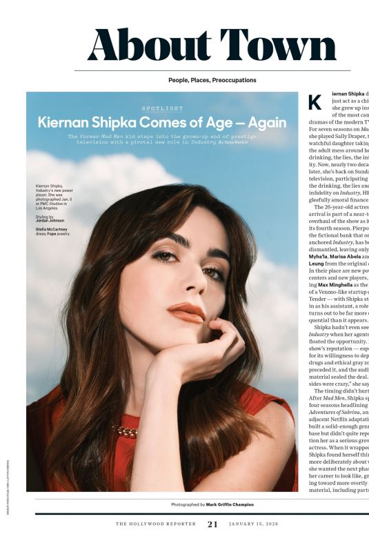 KIERNAN SHIPKA in The Hollywood Reporter, January 2026