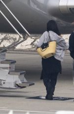 KYLIE JENNER and Timothee Chalamet Board a Private Jet in Los Angeles 01/21/2026