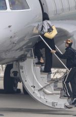KYLIE JENNER and Timothee Chalamet Board a Private Jet in Los Angeles 01/21/2026