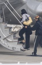 KYLIE JENNER and Timothee Chalamet Board a Private Jet in Los Angeles 01/21/2026