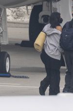 KYLIE JENNER and Timothee Chalamet Board a Private Jet in Los Angeles 01/21/2026