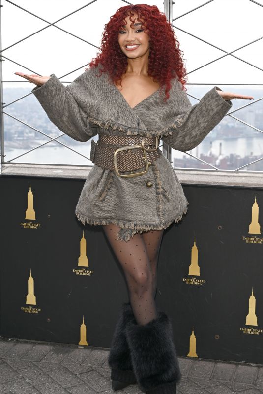 LEIGH-ANNE PINNOCK Visits Empire State Building in New York 01/14/2026 