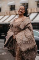 LENA MAHFOUF Arrives at Ashi Studio Haute Couture Spring Summer 2026 Show at Paris Fashion Week 01/29/2026