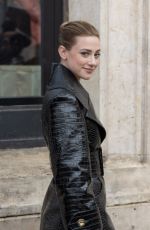 LILI REINHART Arrives at Patou Menswear Fall/Winter 2026-2027 Show in Paris 01/25/2026