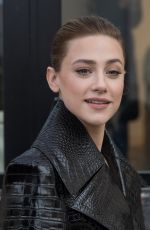 LILI REINHART Arrives at Patou Menswear Fall/Winter 2026-2027 Show in Paris 01/25/2026