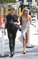 LILLY KRUG and Connor Storrie Out for Coffee in Providence at Rhode Island International Film Festival 08/10/2025