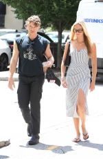 LILLY KRUG and Connor Storrie Out for Coffee in Providence at Rhode Island International Film Festival 08/10/2025