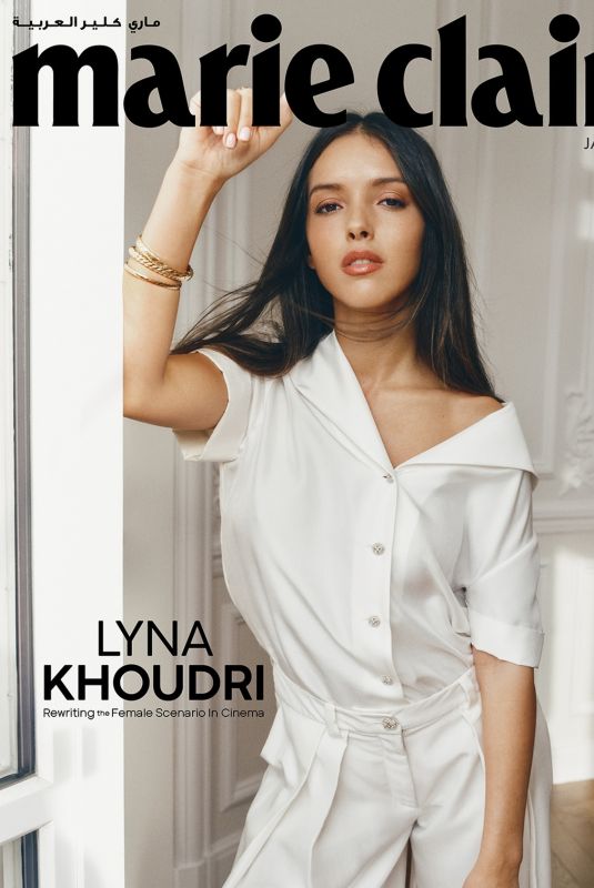 LYNA KHOUDRI on the COver of Marie Claire Arabia, January 2026