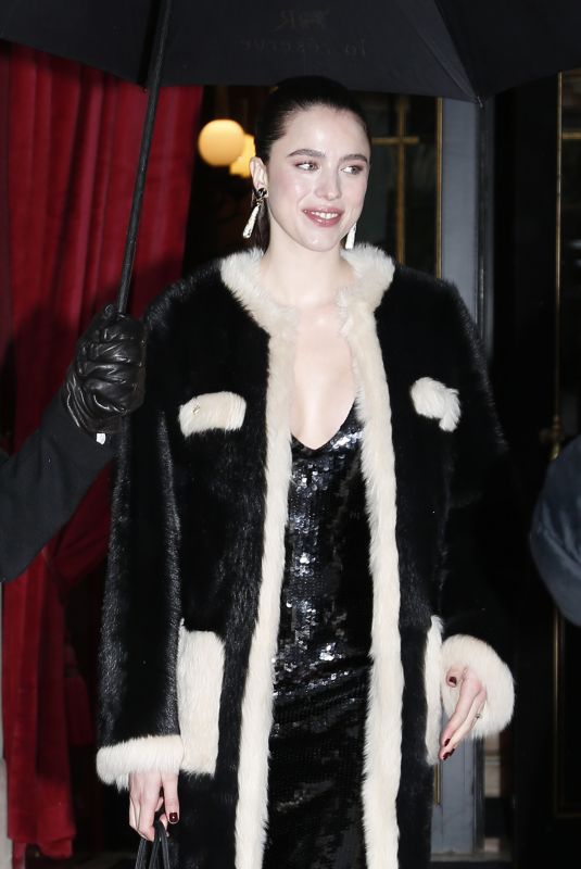 MARGARET QUALLEY Heading to Chanel Show at PFW in Paris 01/27/2026