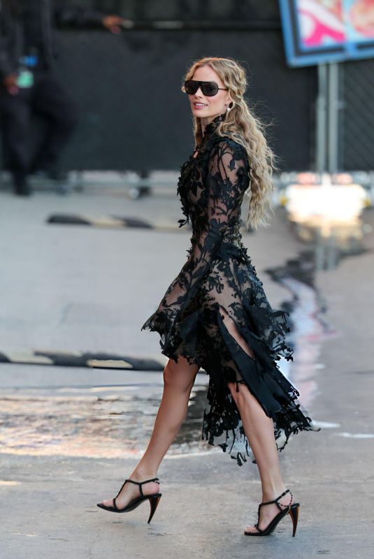 MARGOT ROBBIE Arrives at Jimmy Kimmel Live in Los Angeles 01/26/2026
