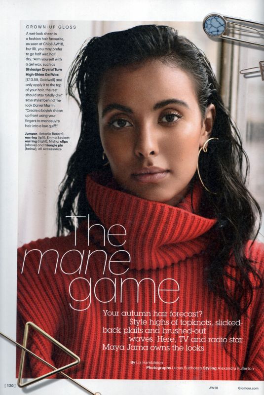 MAYA JAMA in Glamour UK, Autumn/Winter 2018