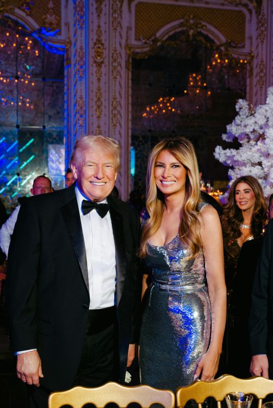 MELANIA and Donald TRUMP at a New Year’s Eve Event at Mar-a-Lago 12/31/2025