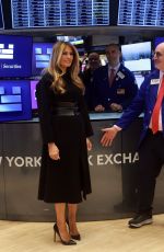 MELANIA TRUMP at Stock Exchange in New York City 01/28/2026