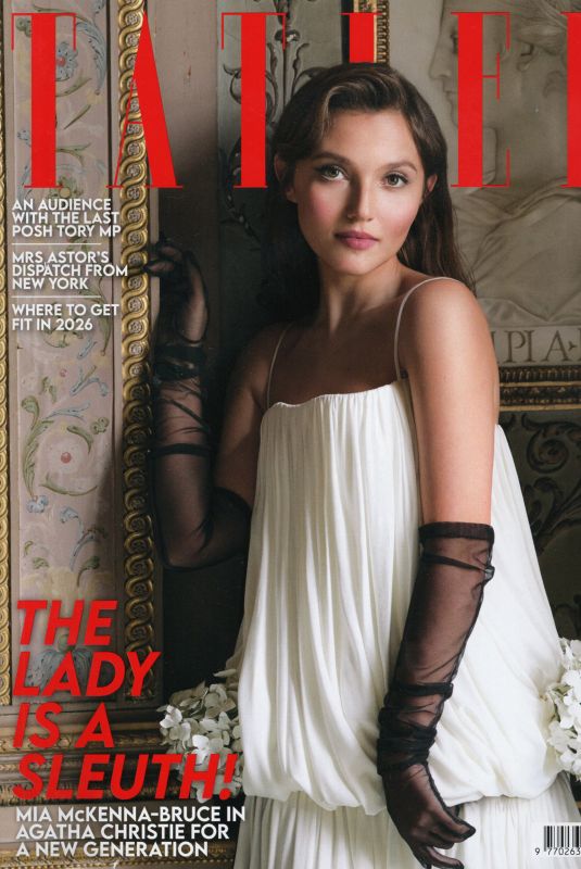 MIA MCKENNA-BRUCE in Tatler Magazine, February 2026