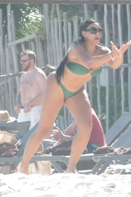 MIA THORNTON in Bikini at a Beach in Cancun 01/26/2026