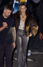 MILEY CYRUS Arrives at Jimmy Kimmel 12/04/2025