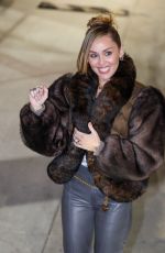 MILEY CYRUS Arrives at Jimmy Kimmel 12/04/2025