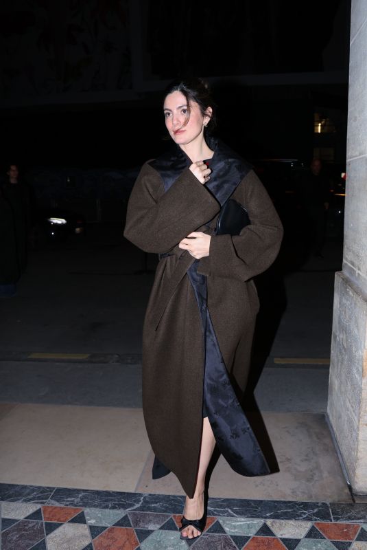 MONICA BARBARO Arrives at a Party at Hotel Costes in Paris 01/26/2026