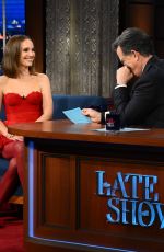 NATALIE PORTMAN at Late Show With Stephen Colbert 01/07/2026