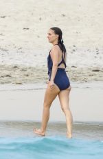NATALIE PORTMAN in Swimsuit at Saline Beach in St. Barts 01/01/2026