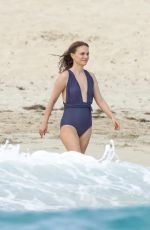 NATALIE PORTMAN in Swimsuit at Saline Beach in St. Barts 01/01/2026