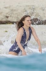 NATALIE PORTMAN in Swimsuit at Saline Beach in St. Barts 01/01/2026