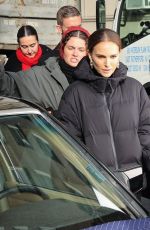 NATALIE PORTMAN on the Set of a Tiffany & Co. Commercial in Central Park in New York City 01/22/2026