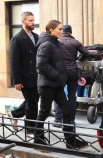 NATALIE PORTMAN on the Set of a Tiffany & Co. Commercial in Central Park in New York City 01/22/2026