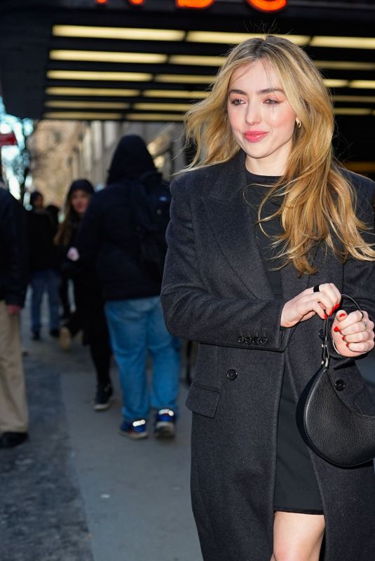 PEYTON LIST Outside NBC Studios in New York City 01/28/2026