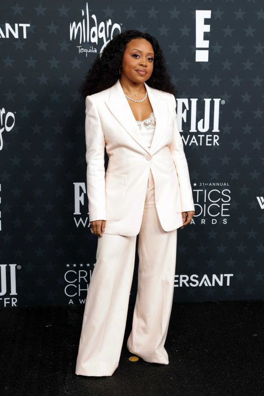 QUINTA BRUNSON at 31st Annual Critics Choice Awards in Santa Monica 01/04/2026