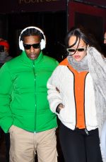 RIHANNA and A$AP Rocky Leaves Four Seasons Hotel in New York 01/20/2026