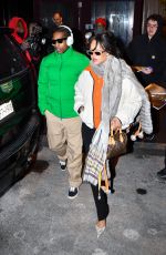 RIHANNA and A$AP Rocky Leaves Four Seasons Hotel in New York 01/20/2026