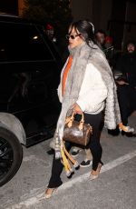 RIHANNA and A$AP Rocky Leaves Four Seasons Hotel in New York 01/20/2026