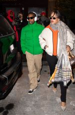 RIHANNA and A$AP Rocky Leaves Four Seasons Hotel in New York 01/20/2026